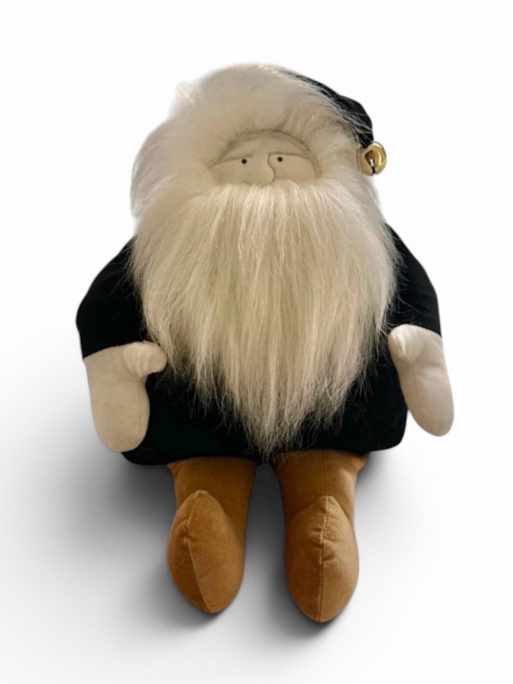 Woof & Poof Black Velvet Christmas Musical Santa We Wish You a Merry Christmas